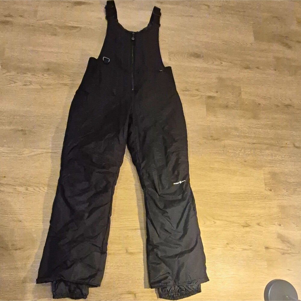 Outdoor Gear Insulated Snow Bib Pants Black Nylon 28x30 Ski Snowboard